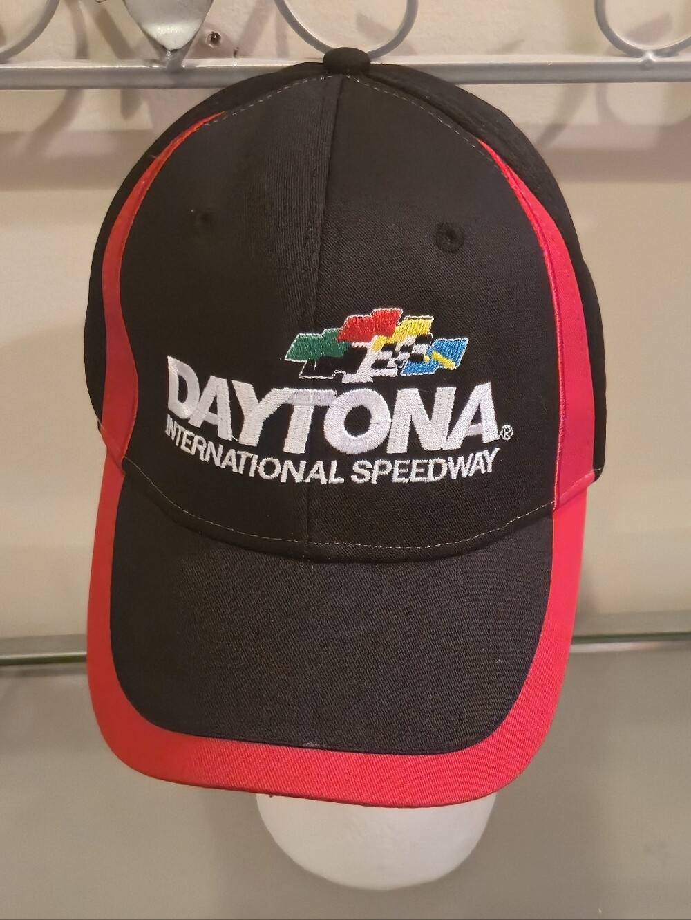 WearGuard Daytona International Speedway Hat Black NASCAR Racing Cap Strapback